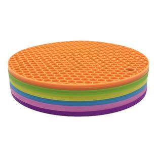 加厚硅胶隔热垫餐桌垫碗垫砂锅垫盘垫防烫垫防热茶壶垫2/ 3/6片装