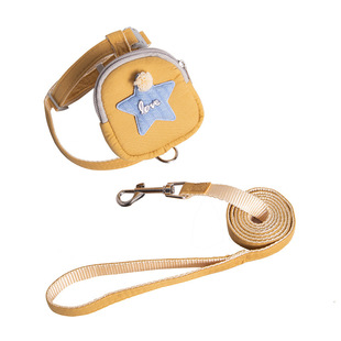 狗狗猫咪自背包小型犬泰迪比熊胸背带小狗遛狗绳狗链牵引可调节