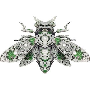 拼酷琉光虫语昆虫系列拼装模型3D金属拼图玩具磁吸摆件胸针配饰
