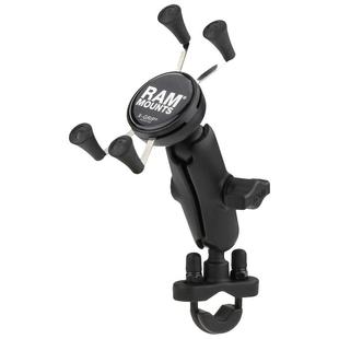 RAM摩托车手机支架 宝马 哈雷车把通用型防震手机导航支架铝合金
