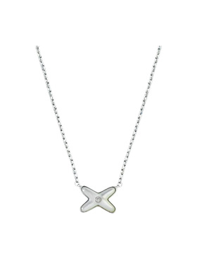 叉叉贝母项链女精致时尚高级感