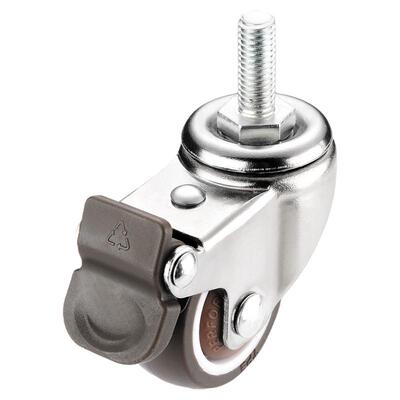 静音橡胶带轴承丝杆转向轮滑轮