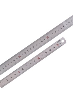 得力工具不锈钢直尺1米 500MM 300mm钢板尺刻度尺DL8015 8030