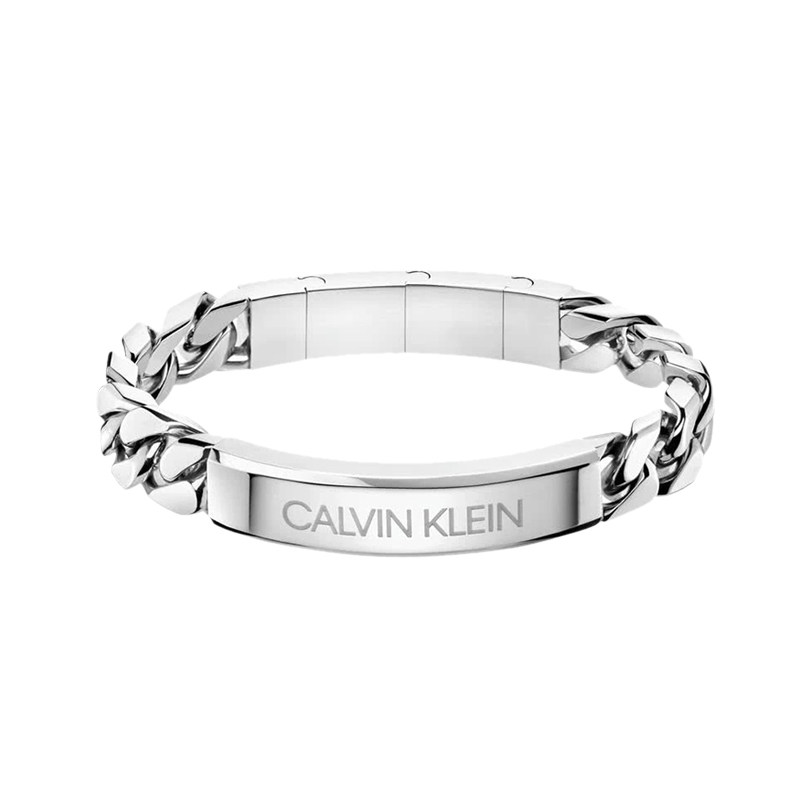 Calvin Klein送情侣ck手链小众时尚简约手环男女古巴链手镯礼物