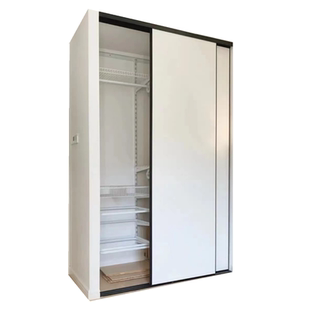 砌墙衣柜门推拉门定制北欧简约pet欧松板肤感高光实木移门滑动门