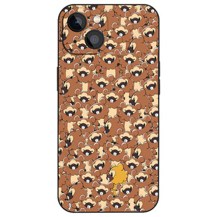 大牙狸宝可梦手机壳磁吸适用于iPhone16小米14防摔硅胶13玻璃IQOO12红米K70华为P60苹果15ProMax动漫磨砂软壳