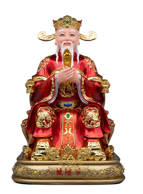 城隍爷城隍奶神像树脂中式客厅