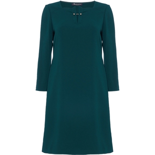 Aquascutum/雅格狮丹女士秋装中袖连衣裙气质七分袖Q3873EL011