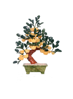 室内客厅书房玉器元宝盆栽摇钱树