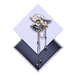 MAX无界中国风喜鹊胸针设计感复古国风徽章高档男女小众圣诞礼物