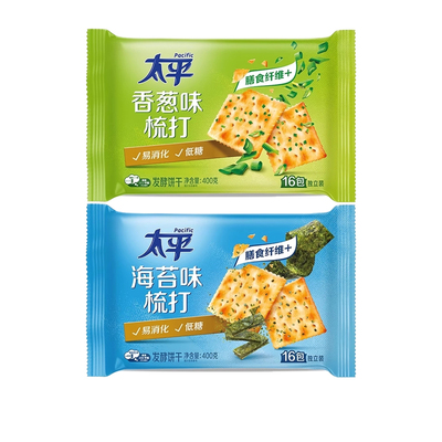 太平梳打饼干400g袋装多口味