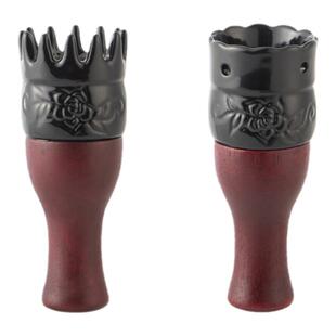 砭石面部灸头疗艾灸罐经络梳按摩仪刮痧罐全身通用温灸仪桃花灸器