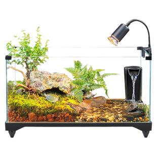 乌龟缸超白玻璃造景家用小别墅饲养箱半水龟养乌龟专用缸生态鱼缸