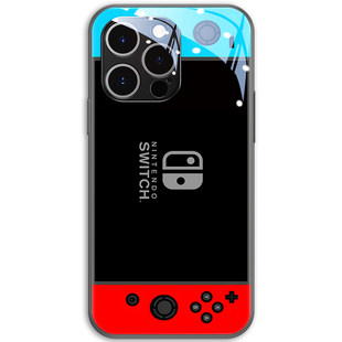switch适用苹果16promax手机壳任天堂iPhone15新款14pro玻璃13自带镜头膜12mini游戏机17好玩的plus趣味por男
