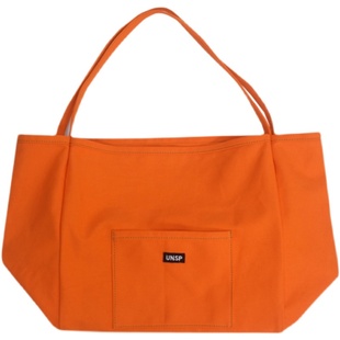 纯色帆布包2025新款ins女包大容量简约韩版单肩文艺斜跨包