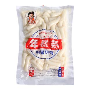 尹福宫韩式年糕条1kg商用批发韩国辣炒炸年糕手指年糕条火锅食材