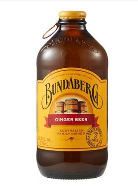 Bundaberg澳洲宾得宝姜汁汽水姜汁啤酒碳酸饮料干姜水375ml*24瓶