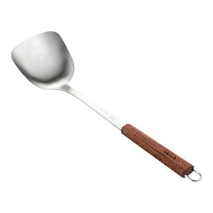 onlycook 家用304不锈钢锅铲炒菜铲子厨房木柄汤勺炒勺厨具套装