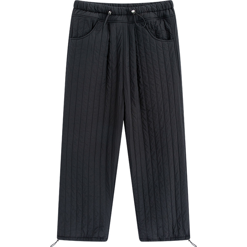 英氏孕妇裤子秋冬新款外穿直筒裤2025冬季加绒加厚宽松阔腿休闲裤