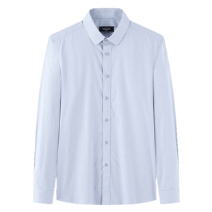 【绵羊毛免烫】雅戈尔官方春季新品商务休闲保暖千鸟格长袖衬衫男