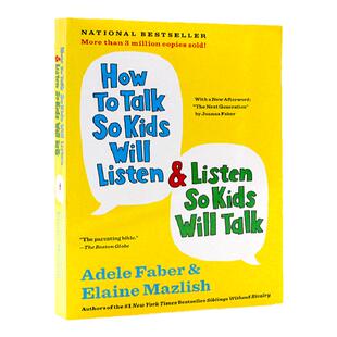 英文原版 如何说孩子才会听 怎么听孩子才肯说 How to Talk So Kids Will Listen & Listen So Kids Will Talk 家庭教育 育儿书籍