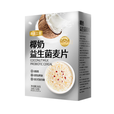 暴走工坊椰奶益生菌麦片营养代餐