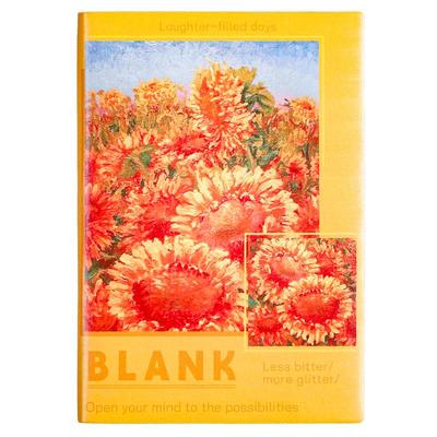 油画盖章本收集本子旅行打卡手帐本子博物馆纪念旅游集章册本印章本A5空白本复古油画笔记本ins日系集章随身