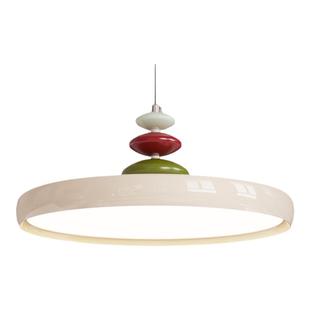 长虹新款飞碟餐厅灯现代简约飞盘吊灯餐桌家用高级感奶油风M豆灯