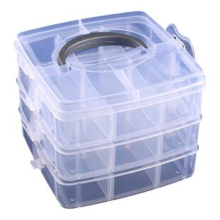 元件盒透明塑料盒螺丝小号收纳盒五金储物盒工具电子零件盒有盖