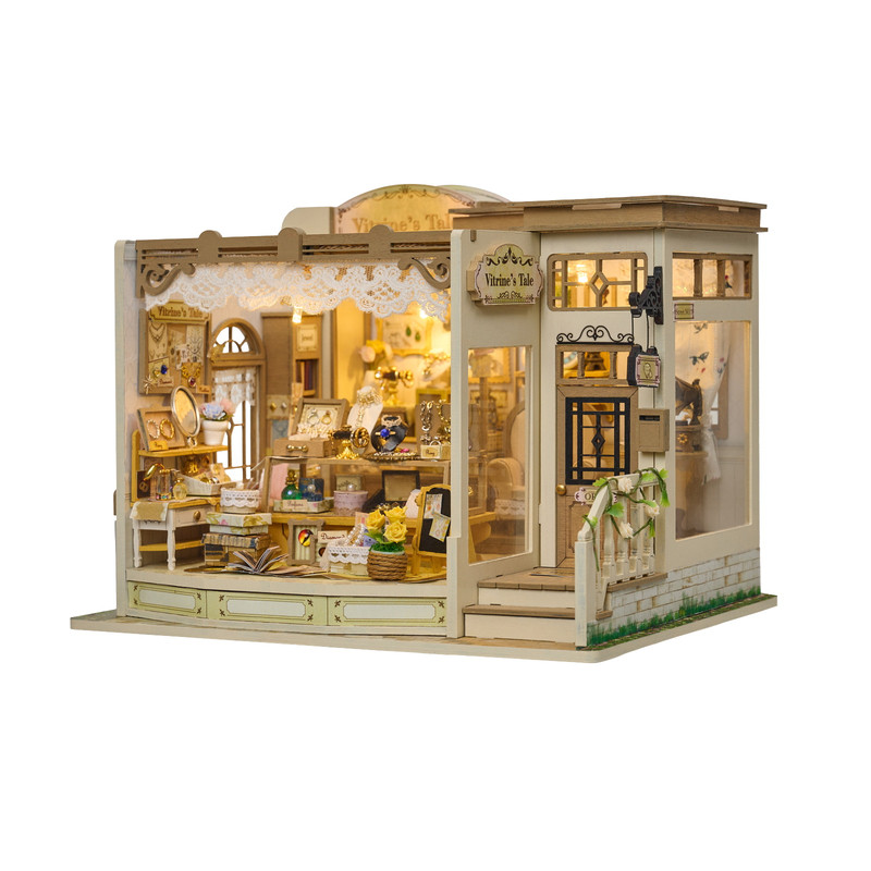 diy小屋珠宝店铺手工拼装模型礼