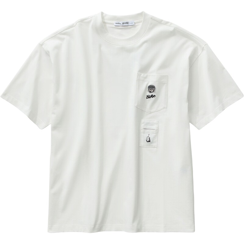 nauticawhitesail印花短袖T恤