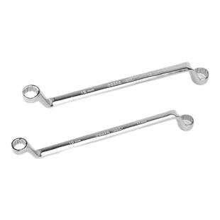 世达高颈双梅花扳手 特长弯头加长颈两头梅花死板子双头梅花呆扳