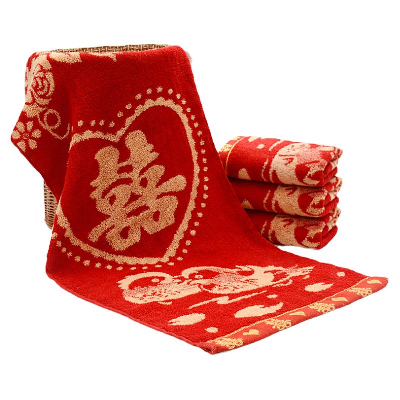 百年好合独立包装批发纯棉毛巾