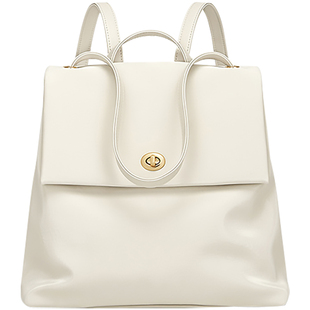 小众设计女士双肩包通勤大容量旅行电脑背包2025新款时尚真皮女包