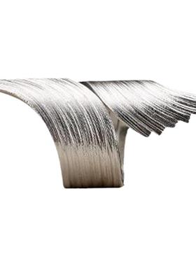 手工宽版s925纯银个性潮原创开口