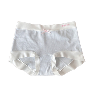 甜美中腰平角内裤女生女士纯棉a类抗菌无痕2025新款四角裤不夹臀