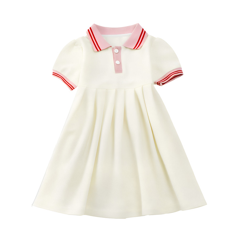 米色小学生校服连衣裙套装