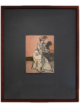 ArtEcho红花梨木榫卯黑红中古风