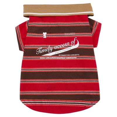 Tagi.想象条纹短袖宠物衣服