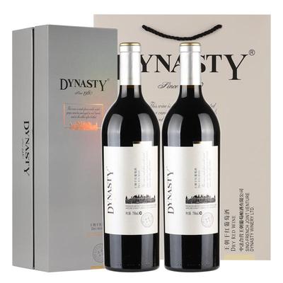 王朝干红礼盒|典藏银标双支装