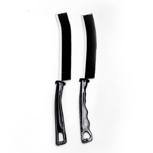 多功能长条缝隙刷子马桶后窗户缝隙刷门窗沟槽死角不锈钢清洁神器