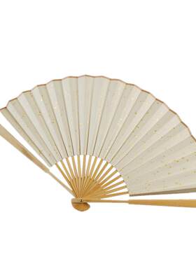 中玉洒金宣纸折扇扇子扇面书画