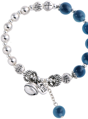 时尚小众糖心玛瑙女原创纯银手链