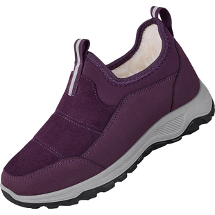 老北京棉鞋女冬季加绒加厚羊毛保暖老人鞋防滑运动休闲妈妈雪地靴