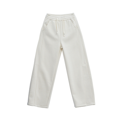 伊纱贝莲松驰感高腰弯刀休闲裤女