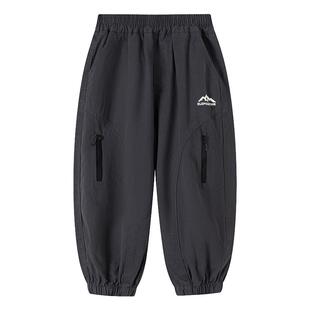 小象汉姆童装男童裤子户外工装裤儿童休闲长裤中大童2026春装新款