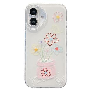 宁宁 韩风小清新涂鸦花朵个性创意软边女iPhone17Pro Mobile Case