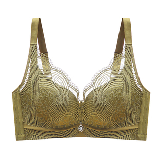 爱戴内衣女小胸聚拢防下垂无钢圈显胸大专柜同款调整型无痕文胸罩