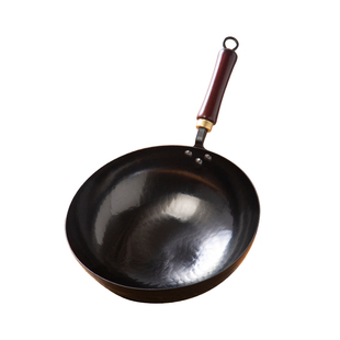 正品章丘手工铁锅轻便加深无涂层不粘锅官方旗舰炒菜锅家用老式锅