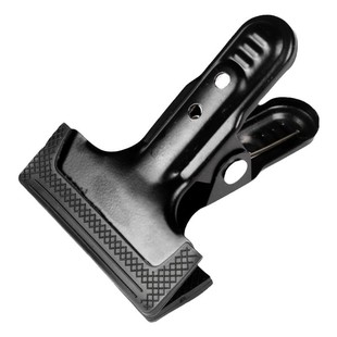 摄影拍照夹子金属大力夹 金属夹 背景幕布 布纸PVC板夹子固定夹硫酸纸夹旗板鱼嘴背景夹 四只装 反光板夹